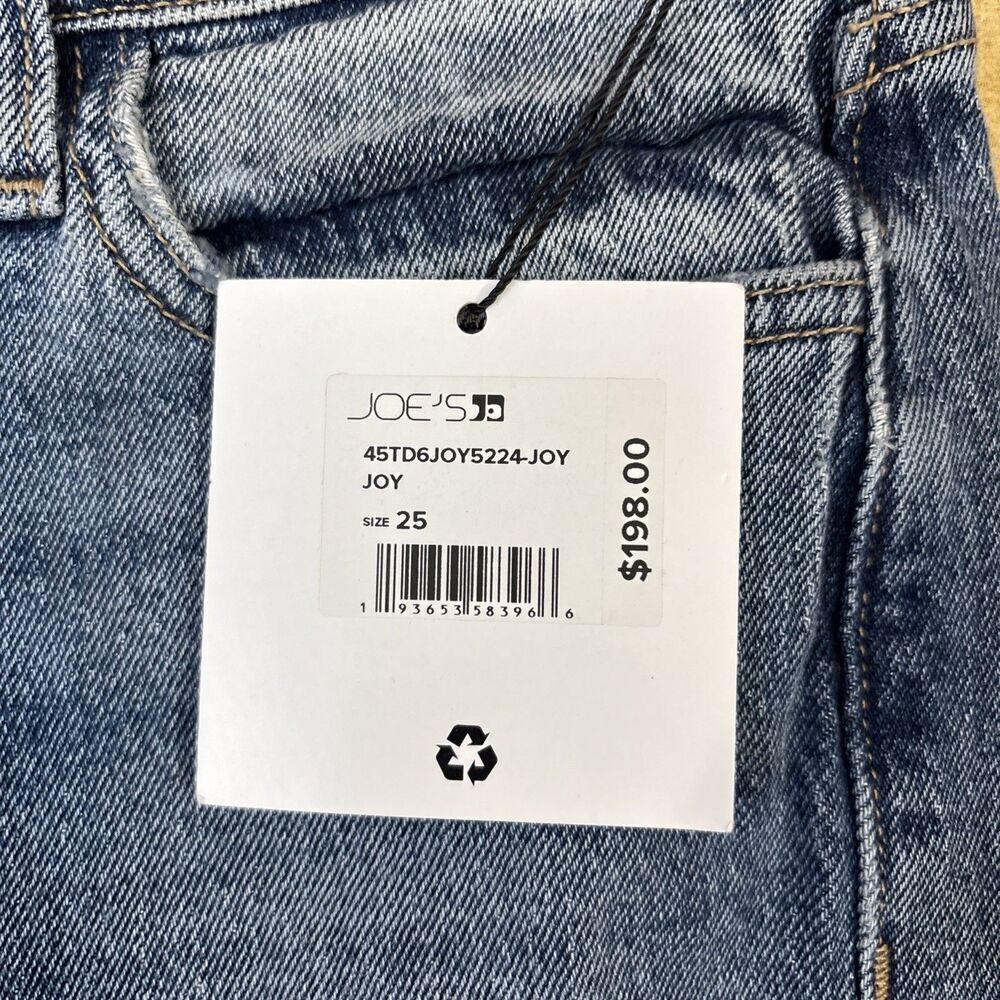 Joes Jeans the Lara Mid Rise Cigarette Ankle Raw Hem Womens Size 25 (26X27) NWT - Picture 7 of 15